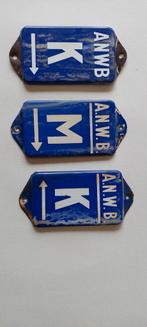 Emaille bordjes ANWB, Ophalen of Verzenden, Gebruikt, Transport