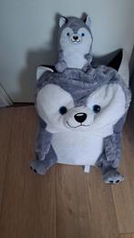 XL husky knuffel, Kinderen en Baby's, Speelgoed | Knuffels en Pluche, Ophalen of Verzenden, Zo goed als nieuw, Overige typen
