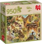 Legpuzzel van Jumbo, Young Wildlife,Rien Poortvliet, Hobby en Vrije tijd, Ophalen of Verzenden, 500 t/m 1500 stukjes, Zo goed als nieuw