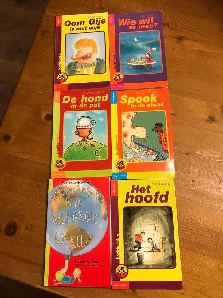 6 groep 3/4 leesboekjes, Boeken, Kinderboeken | Jeugd | onder 10 jaar, Zo goed als nieuw, Fictie algemeen, Ophalen
