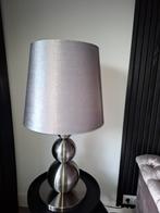 Zilverkleurige lampen set - Tafel & Staande lamp, Ophalen of Verzenden