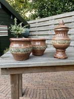 Te koop 2 binnen bloempotten, Huis en Inrichting, Ophalen, Steen, Overige kleuren, Zo goed als nieuw