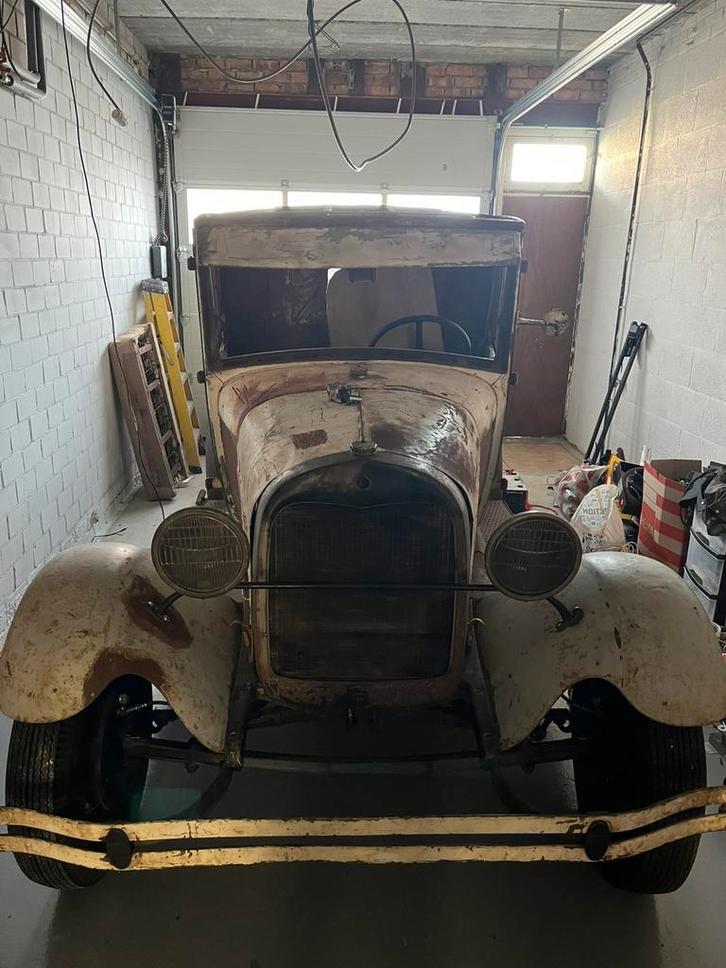 Ford 1929 pickup model A 4 cil + V8 hotrod restomod project, Auto's, Oldtimers, Particulier, Ophalen