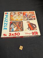 101 Dalmatiërs Puzzel - MB 3x50 stukjes, Gebruikt, X, 4 tot 6 jaar, Meer dan 50 stukjes