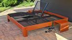 Keurige Auping 180x200 met aanhaaktafels, Huis en Inrichting, Ophalen, Eenpersoons, Bruin, 180 cm