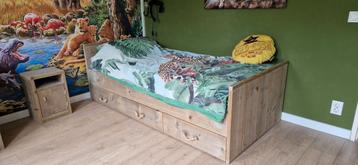 Steigerhouten Kinderkamer Set: Bed, Bureau & Nachtkastje beschikbaar voor biedingen