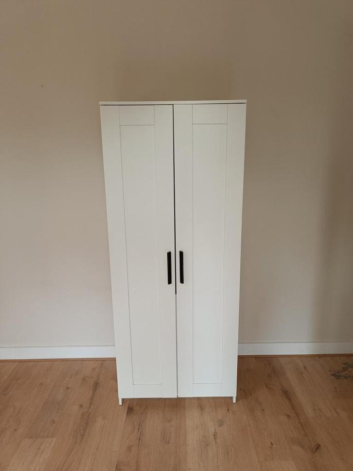 Witte kledingkast, Huis en Inrichting, Kasten | Kledingkasten, Gebruikt, 150 tot 200 cm, 50 tot 100 cm, 50 tot 75 cm, Met deur(en)