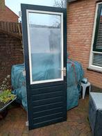 Buitendeur hardhout, Doe-het-zelf en Verbouw, Deuren en Horren, Ophalen, Gebruikt, Minder dan 80 cm, Buitendeur