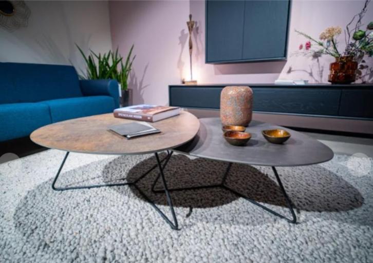 Salontafel tweeling Twinny van Bree's New World., Huis en Inrichting, Tafels | Salontafels, Nieuw, Minder dan 50 cm, 50 tot 100 cm