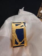 Donkerblauwe da Vinci ST Dupont aansteker., Ophalen of Verzenden, Zo goed als nieuw, Aansteker