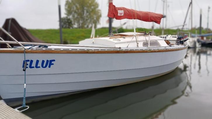 Waarschip 660 houten zeilboot, Watersport en Boten, Kajuitzeilboten en Zeiljachten, Gebruikt, Tour-wedstrijdjacht, Hout, 6 tot 9 meter