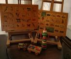 Lot retro clowntje mini tractor aanhanger puzzels '30-'40, Ophalen of Verzenden