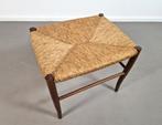 Vintage Scandinavische kruk met zitting van riet., Ophalen, Gebruikt, -, -