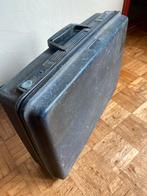 Vintage Zwarte Delsey Koffer met Slot, Gebruikt, Hard kunststof, Slot, Minder dan 50 cm