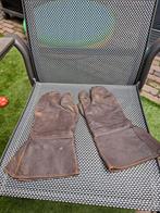 Leren kradmelder handschoenen ww2, Ophalen of Verzenden, Landmacht, Duitsland, Kleding of Schoenen