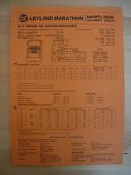 Leyland Marathon Technische Specificatie Brochure 1975, Ophalen, Zo goed als nieuw, Overige merken, Leyland
