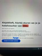 Hotelvoucher Vliegtickets 50 euro, Eén persoon, Cadeaubon