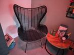 HK Living Egg Chair Rotan Zwart, Ophalen of Verzenden, Zo goed als nieuw, Zwart, Eén