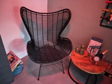 HK Living Egg Chair Rotan Zwart

 beschikbaar voor biedingen
