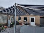 Dubbel zonnescherm terras , electrice, Tuin en Terras, Zonneschermen, 150 tot 300 cm, Ophalen, Gebruikt, Knikarmscherm