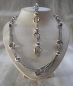 Prachtige zilveren set collier met armband nr.2472