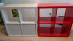 2x Ikea kallax kast wit en rood, Ophalen, Zo goed als nieuw