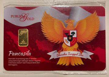 1g Gouden Baar 999.9 - Public Gold Indonesie beschikbaar voor biedingen