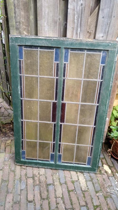 Glas in lood ramen 3x, Huis en Inrichting, Overige Huis en Inrichting, Gebruikt, Ophalen