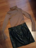 Leder rokje, Kleding | Dames, Rokken, Ophalen of Verzenden, Zo goed als nieuw, Zwart, Boven de knie