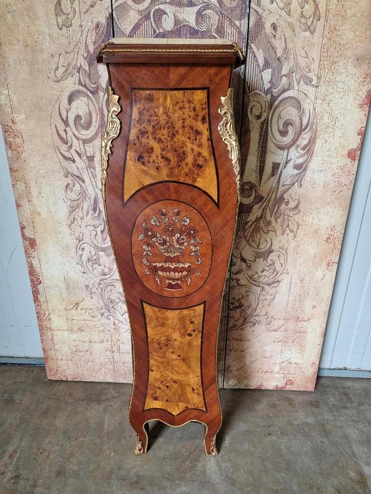 Klassieke zuil, plantentafel, piedestal, wortelfineer, Huis en Inrichting, Woonaccessoires | Zuilen en Pilaren, Zo goed als nieuw