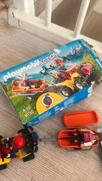 Playmobil Action Quad met Brancard - Set 9130, Ophalen of Verzenden, Zo goed als nieuw, Complete set