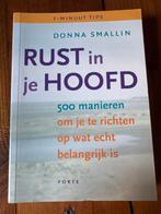 Rust in je hoofd - Donna Smallin, Boeken, Ophalen of Verzenden, Gelezen, Overige onderwerpen