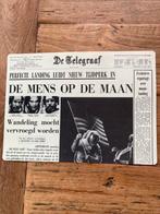 Placemat de Telegraaf - Maanlanding 1969, Ophalen of Verzenden, 1960 tot 1980, Krant