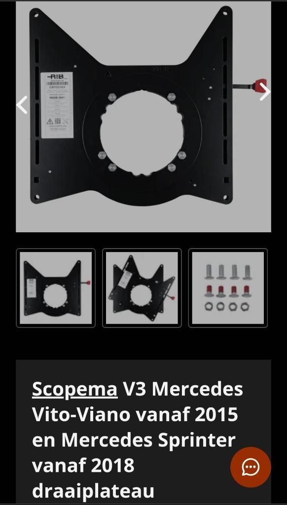Draaiplateaus  Sprinter W907>2018  Vito/Viano >2015, Caravans en Kamperen, Camper-accessoires, Nieuw, Ophalen