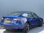 Tesla Model 3 BWJ 2020 Performance 463 PK AWD 75 kWh CAMERA, Blauw, Onderhoudsboekje, Te koop, 30 min