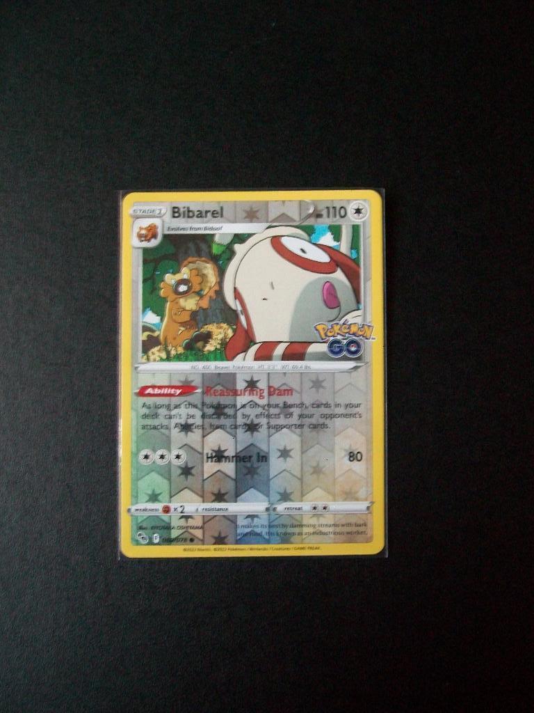 7880: Nieuwe Pokemon GO Kaart holofoil BIBAREL HP110 060/078, Verzenden, Nieuw, Losse kaart, Foil