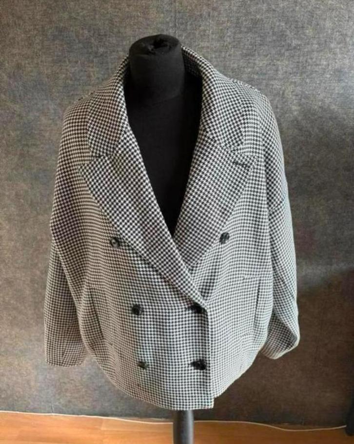 Shoeby stoer pied de poule jasje mt 42 ZGAN, Kleding | Dames, Jasjes, Kostuums en Pakken, Zo goed als nieuw, Jasje, Maat 42/44 (L)