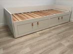 Ikea Brimnes bedbank met uitschuifbare logeerbed, Huis en Inrichting, Ophalen, Eenpersoons, Wit, 80 cm