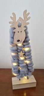 Houten Eland Kerstdecoratie met lichtjes, Diversen, Ophalen of Verzenden