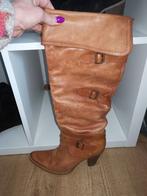 Lederen damesschoen / laars maat 37, Ophalen of Verzenden, Zo goed als nieuw, Zwart, Hoge laarzen