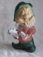 Kabouter Vintage Rubber Pieper, Ophalen, Gebruikt, Beeldje of Figuurtje