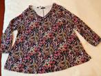 Tuniek A-lijn lang ruches bloemen bio-katoen maat 48-50, Overige kleuren, Maat 46/48 (XL) of groter, Ophalen of Verzenden, Zo goed als nieuw