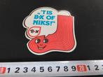 sticker 't is BX of niks! sokken kousen, Verzamelen, Ophalen, Zo goed als nieuw