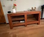 Echt schitterend massief Teak handgemaakt tv meubel., Ophalen, 100 tot 150 cm, Teakhout, Zo goed als nieuw