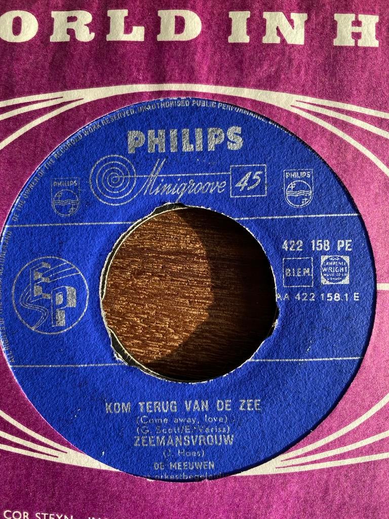 Philips Minigroove - Kom Terug Van De Zee - Single, Gebruikt, 7 inch, Single, Ophalen of Verzenden