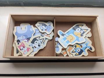 Unieke Bluey houten puzzel met opbergdoos beschikbaar voor biedingen