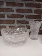 Boheems kristallen vaas en schaal, Ophalen