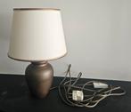 Tafellamp met bronzen voet, Ophalen of Verzenden, Zo goed als nieuw, Minder dan 50 cm