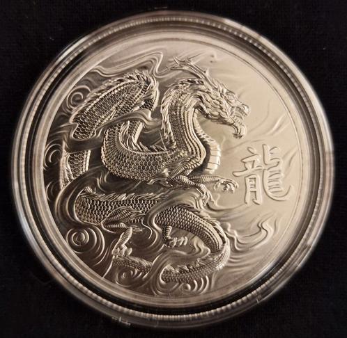 1 oz Lunar Dragon Modern Masters Zilver Munt 2024, Postzegels en Munten, Edelmetalen en Baren, Zilver, Ophalen of Verzenden