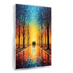 Liefde bos schilderij 50x75cm Forex + Ophangsysteem, Nieuw, 75 tot 100 cm, Print, Oorspronkelijke maker